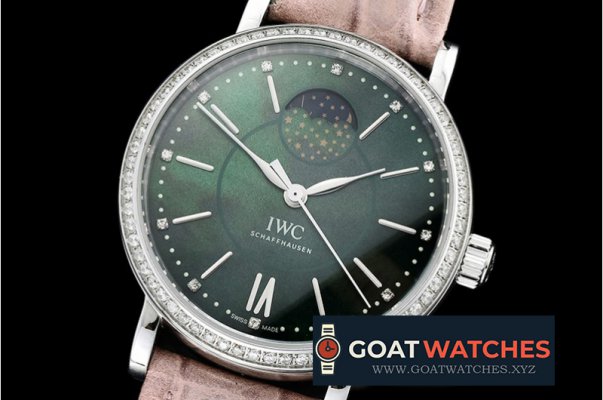 IWC - Portofino MoonPhase Diam Bez SS/LE Green A2851 Mod