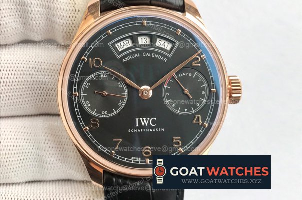 IWC - Portugieser Annual Cal. IW503502 RG/LE Blk/Rose A52850