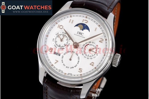 IWC - Portugieser Perpetual Calendar 5033 SS/LE White/Num V9F A52610