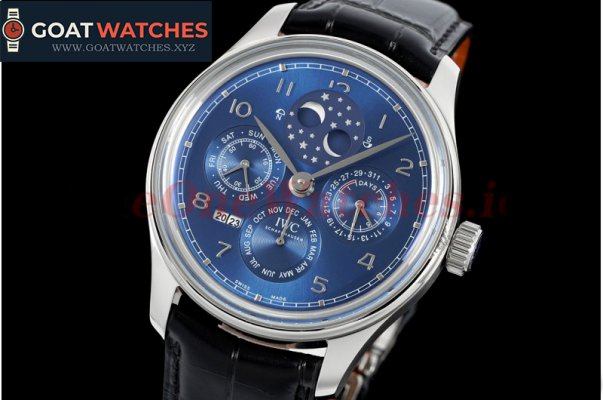 IWC - Portugieser Perpetual Calendar 5034 SS/LE Blue/Num V9F A52610