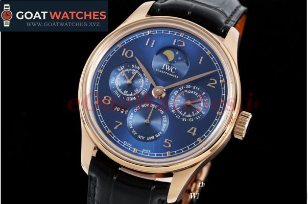 IWC - Portugieser Perpetual Calendar 5033 RG/LE Blue/Num V9F A52610