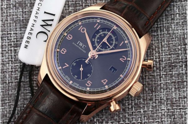 IWC - Portuguese Chronograph Asian 7750 IW390404 Automatic Black