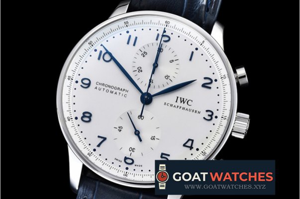 IWC - Portuguese Chrono SS/LE Wht/Blue ZF A79350 Mod