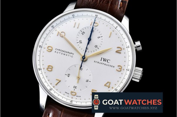 IWC - Portuguese Chrono SS/LE Wht/Gold ZF A-7750