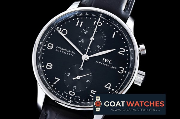 IWC - Portuguese Chrono SS/LE Blk/Blk ZF A79350 Mod