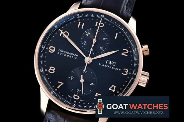 IWC - Portuguese Chrono RG/LE Black RG Num ZF V2 A79350 Mod