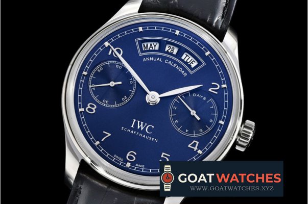 IWC - Portugieser Annual Calendar IW503502 SS/LE Blue A52850