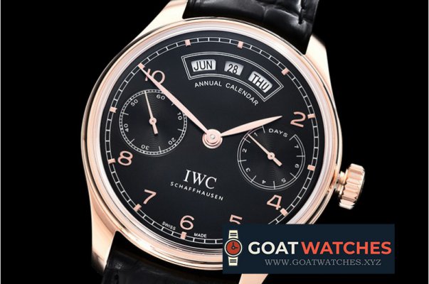 IWC- Portugieser Annual Cal. IW503502 RG/LE Blk/Rose A52850