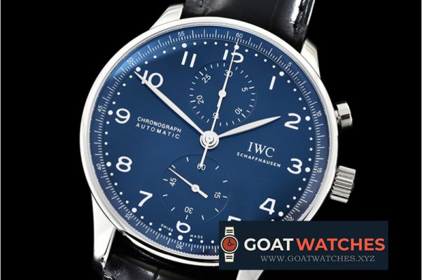 IWC - Portuguese Chrono "150 Years" SS/LE Blue YLF A7750