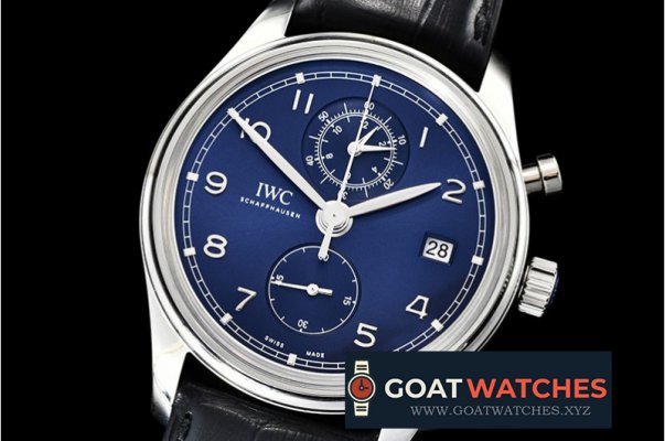 IWC - Portuguese Chrono Classic IW390404 SS/LE Blue ZF A7750