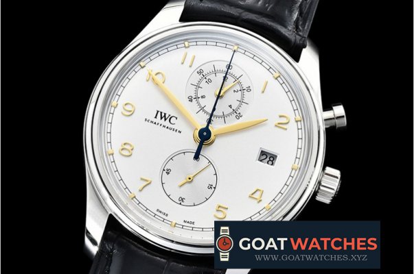 IWC - Portugieser Chronograph Classic SS/LE Wht/G YLF A7750