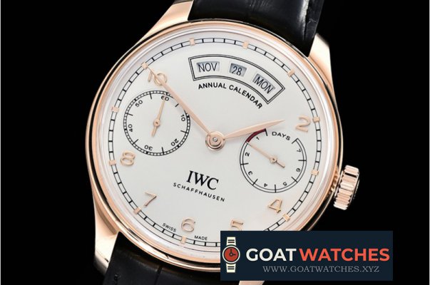 IWC - Portugieser Annual Cal IW503502 RG/LE Wht ZF A52850