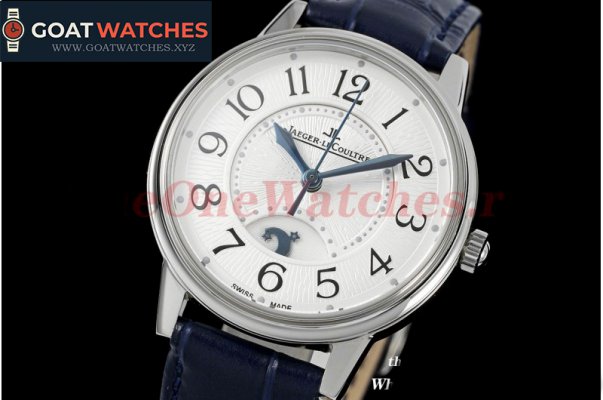 Jaeger Lecoultre - Master Ultra Thin Moon Ladies RG/LE White JVS MY9015 Mod