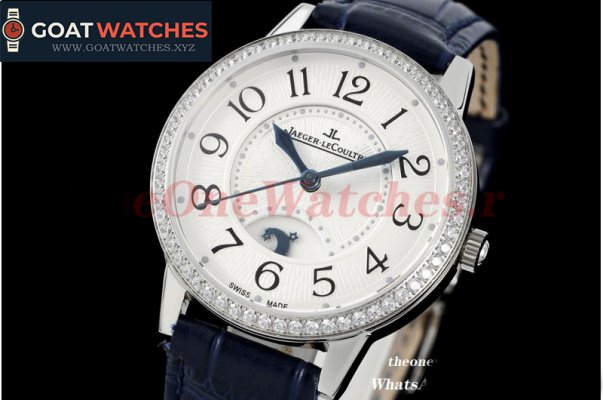 Jaeger Lecoultre - Master Ultra Thin Moon Ladies Diams RG/LE White JVS MY9015 Mod