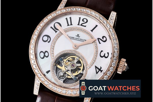 Jaeger LeCoultre - Rendez-Vous Tourbillon RG Diamonds Paved Bezel White MOP