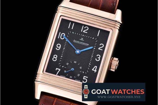 Jaeger LeCoultre - JL Reverso Automatic RG/LE Black/Num Asia 2824 Mod