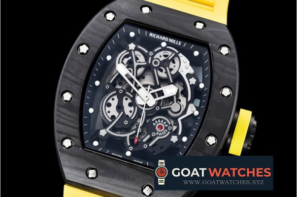 Richard Mille - RM055 Bubba Watson FC/RU Skeleton Yellow MY9015 Mod