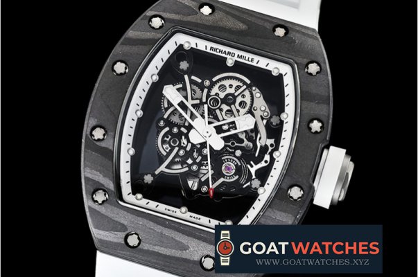 Richard Mille - RM055 Bubba Watson FC/TI/RU Skeleton Wht MY8215 Mod