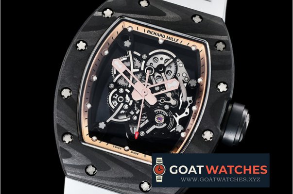 Richard Mille - RM055 Bubba Watson FC/RU Skeleton Wht/Gold MY8215 Mod