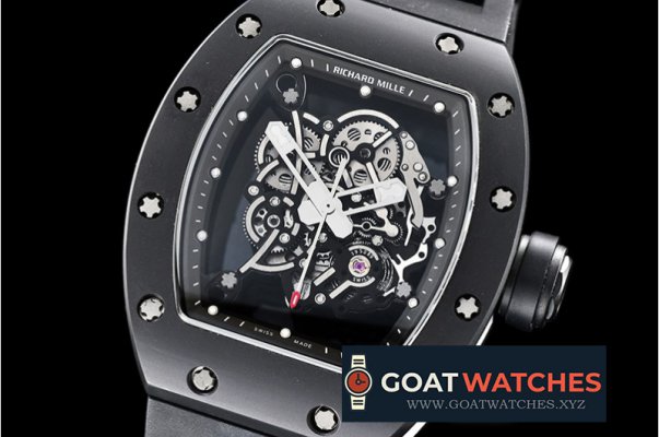 Richard Mille - RM055 Bubba Watson CER/VRU Skeleton Blk KVF MY8215 Mod