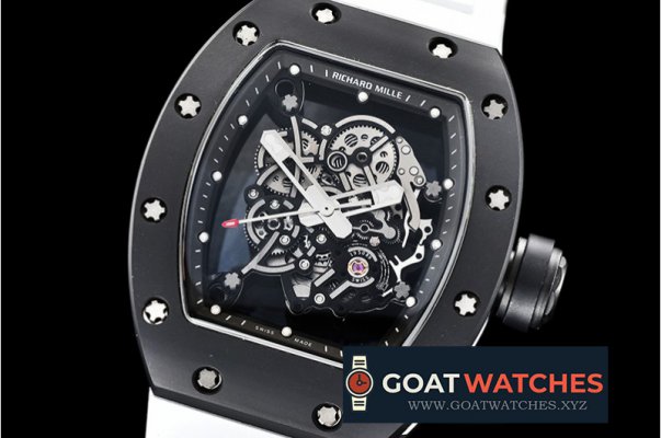 Richard Mille - RM055 Bubba Watson CER/WRU Skeleton Blk KVF MY8215 Mod