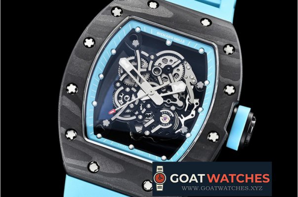 Richard Mille - RM055 Bubba Watson FC/VRU Skeleton Blue KVF MY8215 Mod