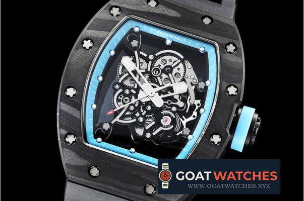 Richard Mille - RM055 Bubba Watson FC/VRU Skeleton Blue KVF MY8215 Mod