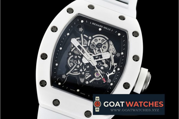 Richard Mille - RM055 Bubba Watson CER/VRU Wht Skele KVF MY8215 Mod