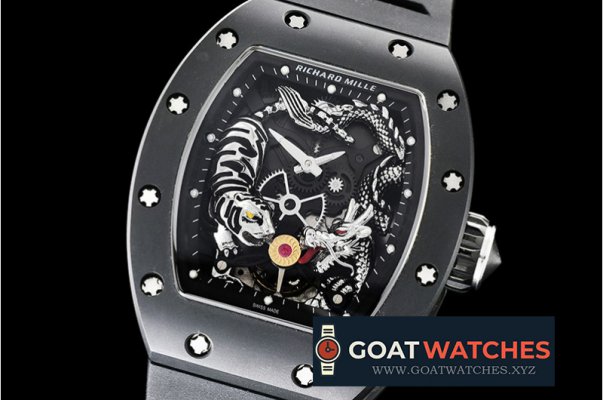 Richard Mille - RM051 Tiger Dragon MY LE CER/VRU White KVF MY8215 Mod