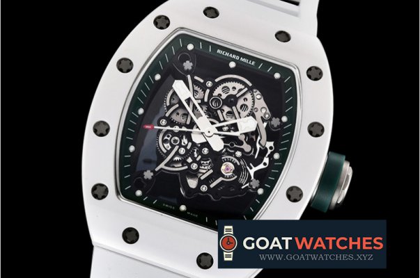 Richard Mille - RM055 Bubba Watson CER/VRU Wht Sk Grn KVF MY8215 Mod