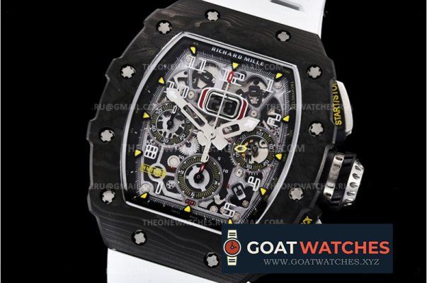 Richard Mille - RM011-03 Auto Flyback Chrono Wht FC/RU KVF A7750