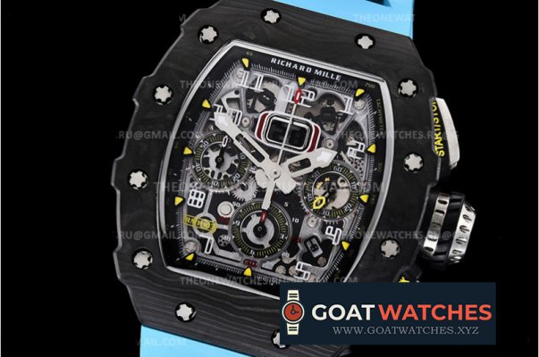 Richard Mille - RM011-03 Auto Flyback Chrono Blue FC/RU KVF A7750