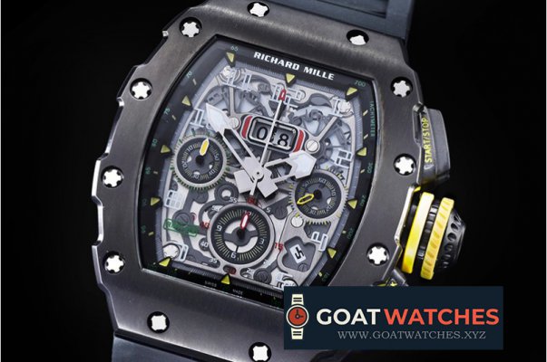 Richard Mille - RM011-03 New Gen Flyback PVD/VRU Black A7750 Mod