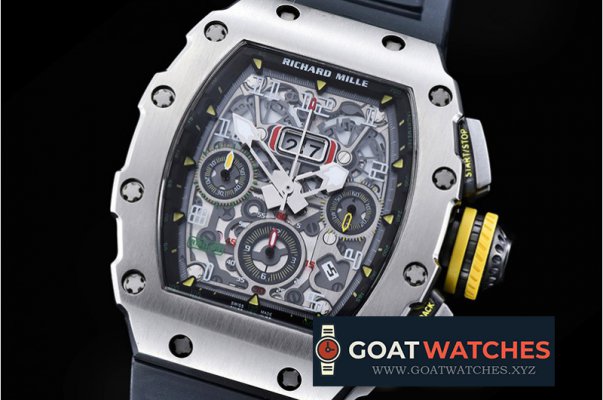 Richard Mille - RM011-03 New Gen Flyback SS/VRU Black A7750 Mod