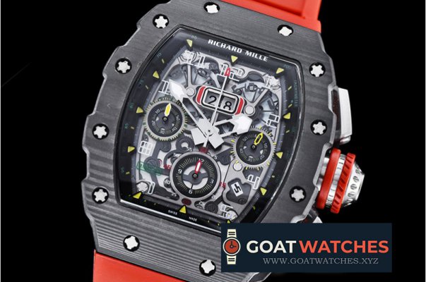 Richard Mille - RM011-03 Auto Flyback Chrono FC/VRU Red Blk A7750 Mod