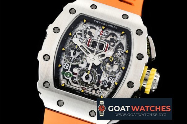 Richard Mille - RM011-03 Flyback Chronograph SS/RU (Org) KVF A7750 Mod