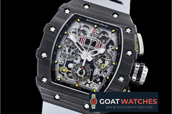 Richard Mille - RM011-03 Flyback Chrono FC/RU (Grey) KVF A7750 Mod