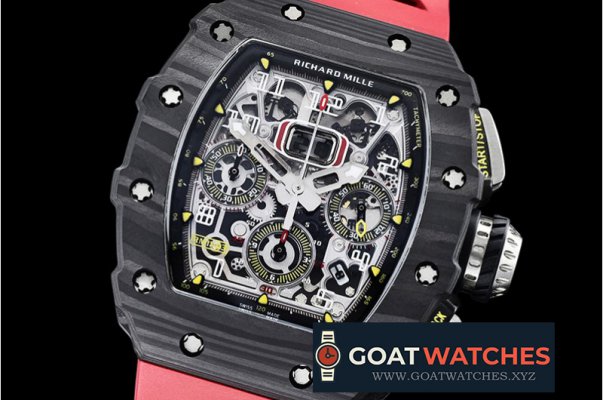 Richard Mille - RM011-03 Flyback Chrono FC/RU (Red) KVF A7750 Mod