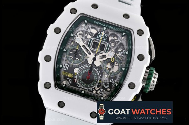 Richard Mille - RM011-03 Flyback Chrono Le Mans CER/RU Wht KVF A7750