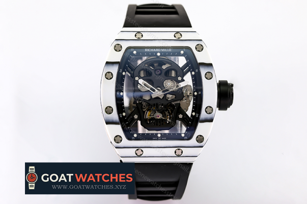 Richard Mille - RM052-01 Tourbillon White Bezel Black Skeleton PVD/RU JBF