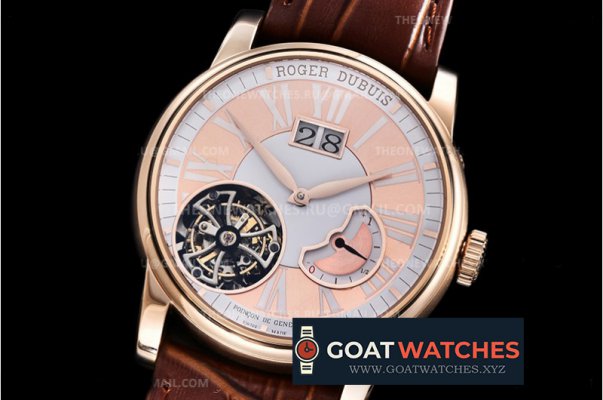 Roger Dubuis - Hommage Flying Tourb RDDBHO0568 RG/LE Wht JBF