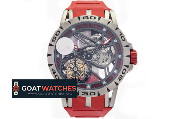 Roger Dubuis - Excalibur Spider Skele Flying Tourb TI/RU Red JBF