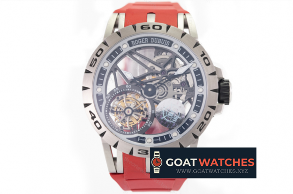 Roger Dubuis - Excalibur Spider Skele Flying Tourb TI/RU Red/Bla JBF