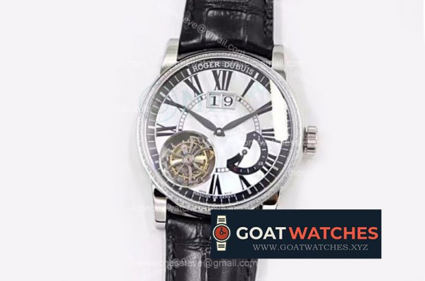 Roger Dubuis - Hommage Flying Tourb RDDBHO0568 SS/LE Wht/Blk Diam RD540