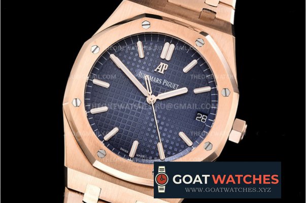 Audemars Piguet - Royal Oak 41mm 15500 2019 RG/RG Blue OMF V2 MY9015