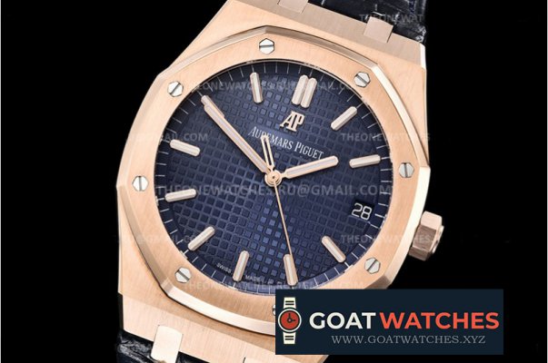 Audemars Piguet - Royal Oak 41mm 15500 2019 RG/LE Blue OMF V2 MY9015