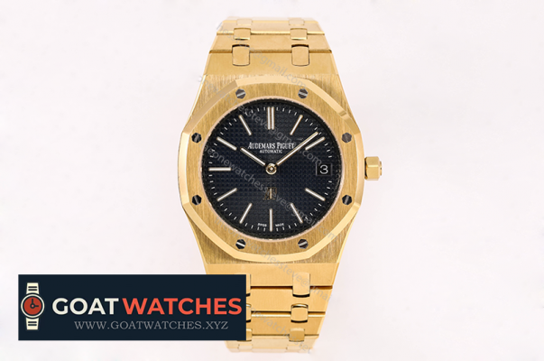 Audemars Piguet - Royal Oak 39MM 15202 Blue Textured Dial 316L YG/YG KZF Cal.2121