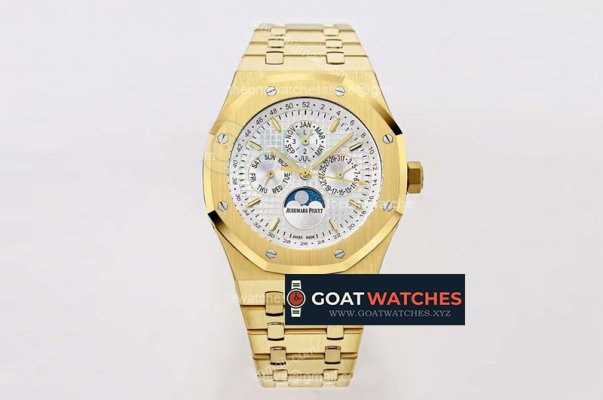 Audemars Piguet - Royal Oak Perpetual Cal 26574 YG/RG Wht BF A5134