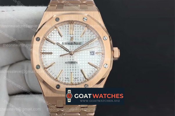 Audemars Piguet - Royal Oak 15400 RG/LE (Brw) Wht BF MY9015 Mod 3120