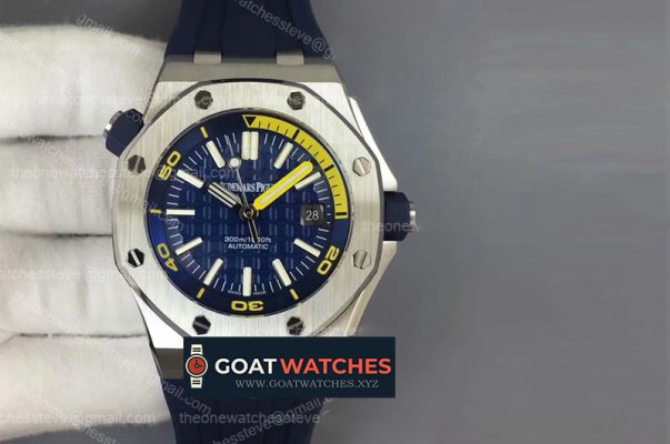 Audemars Piguet - Royal Oak Diver AP15710 V2 SS/RU BF Blue MY9015 Mod A3120